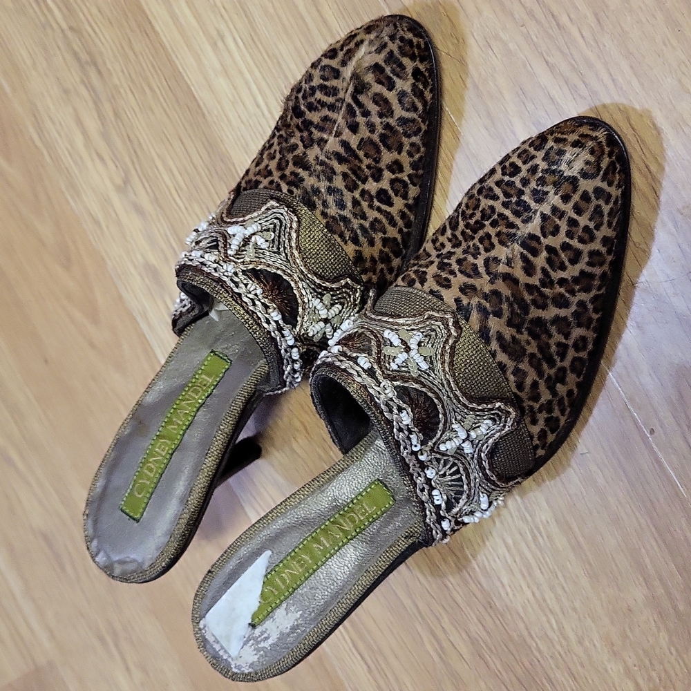 Cydney Mandel shoes mob boss leopard style